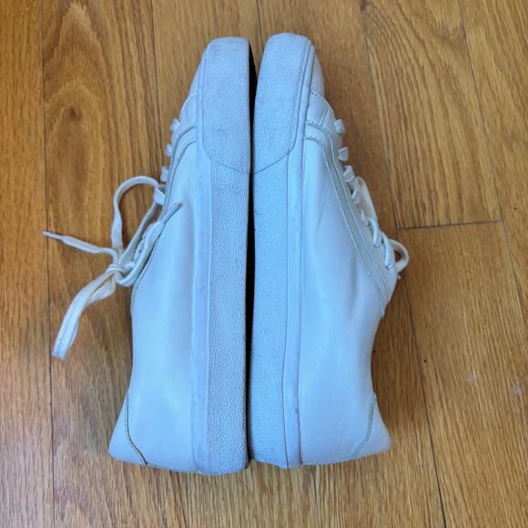Madewell Leather Sidewalk Low-Top Sneakers Off White Women's Size 7.5 - Picture 6 of 8